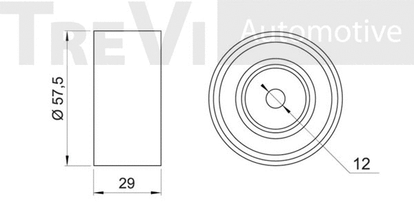 Deflection/Guide Pulley, timing belt