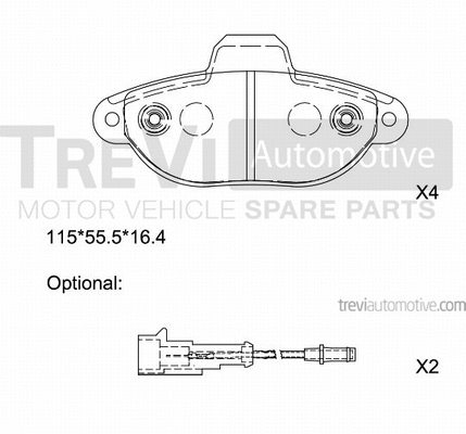 Brake Pad Set, disc brake (PF1319)