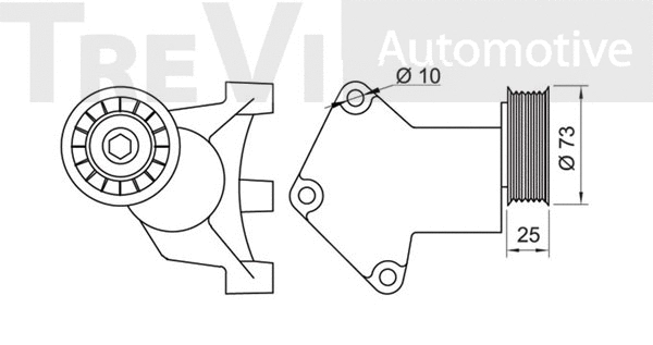 Tensioner Lever, V-ribbed belt