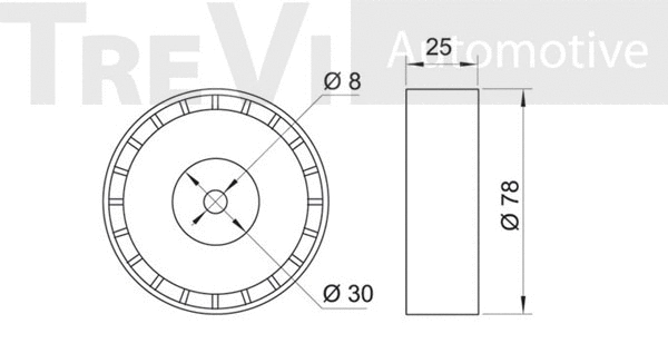 Tensioner Pulley, V-ribbed belt