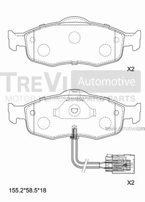 Brake Pad Set, disc brake (PF1576)