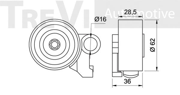 Tensioner Pulley, timing belt