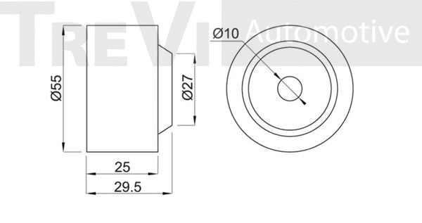 Deflection/Guide Pulley, timing belt