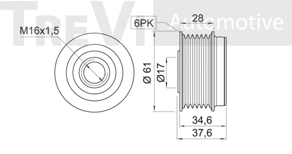 Alternator Freewheel Clutch