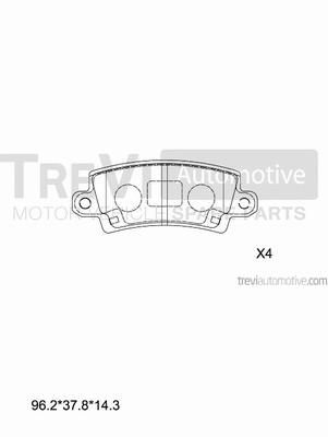 Brake Pad Set, disc brake (PF1173)