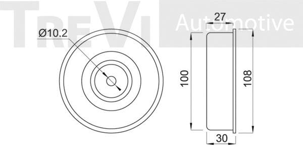 Deflection/Guide Pulley, timing belt