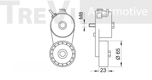 Tensioner Lever, V-ribbed belt