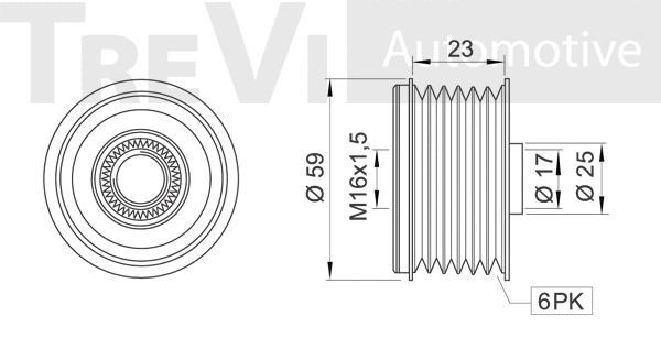 Alternator Freewheel Clutch
