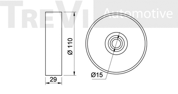 Tensioner Pulley, V-ribbed belt