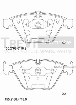 Brake Pad Set, disc brake (PF1198)