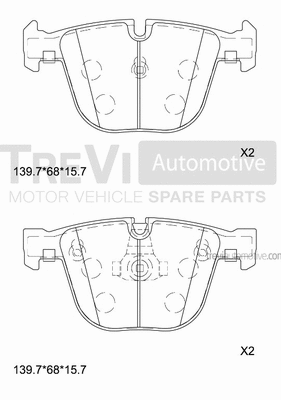 Brake Pad Set, disc brake (PF1222)