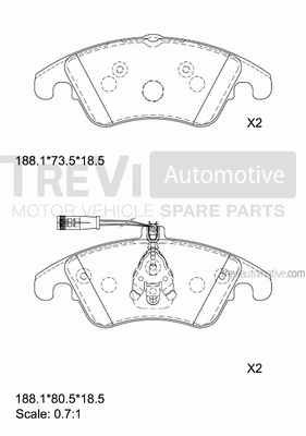 Brake Pad Set, disc brake (PF1338)