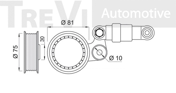 Belt Tensioner, V-ribbed belt