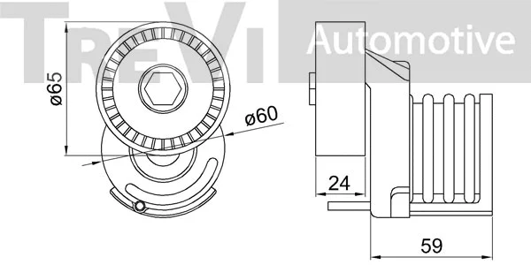 Tensioner Lever, V-ribbed belt