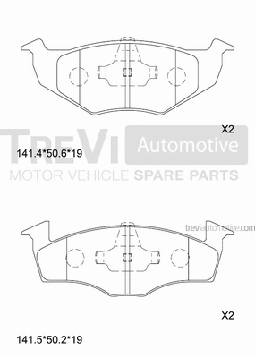 Brake Pad Set, disc brake (PF1013)