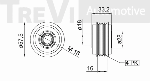 Alternator Freewheel Clutch