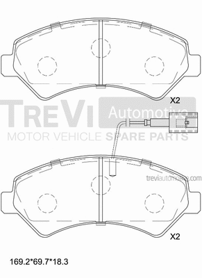 Brake Pad Set, disc brake (PF1650)