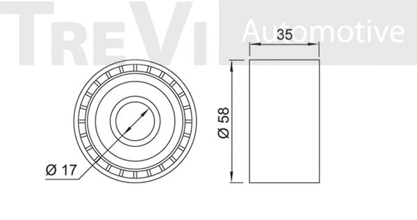 Deflection/Guide Pulley, V-ribbed belt