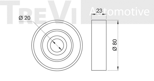 Deflection/Guide Pulley, V-ribbed belt