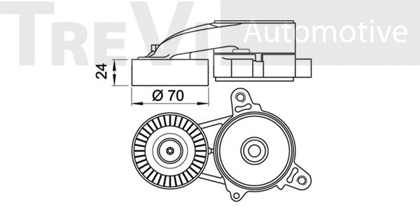 Tensioner Lever, V-ribbed belt