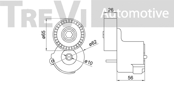 Tensioner Lever, V-ribbed belt