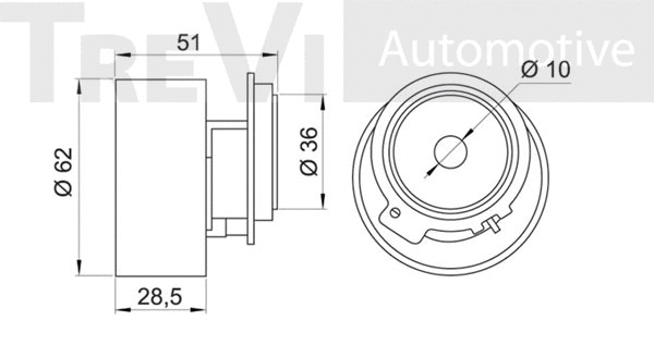 Tensioner Pulley, timing belt