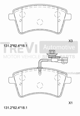 Brake Pad Set, disc brake (PF1439)