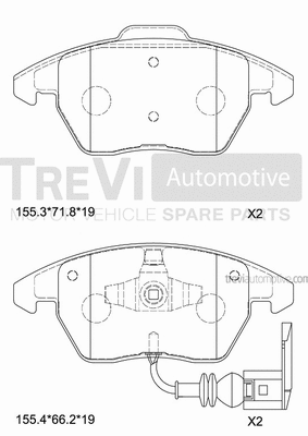 Brake Pad Set, disc brake (PF1207)