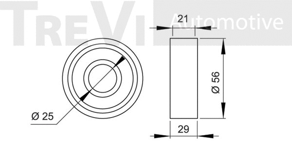 Deflection/Guide Pulley, timing belt
