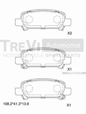 Brake Pad Set, disc brake (PF1069)