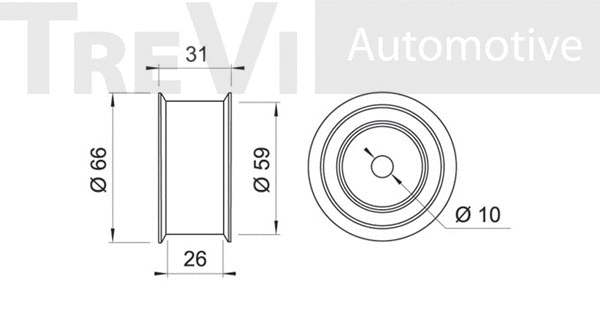 Deflection/Guide Pulley, timing belt