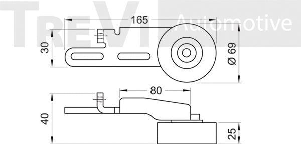 Tensioner Pulley, V-ribbed belt