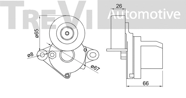 Tensioner Lever, V-ribbed belt