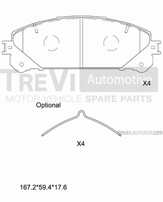 Brake Pad Set, disc brake (PF1465)