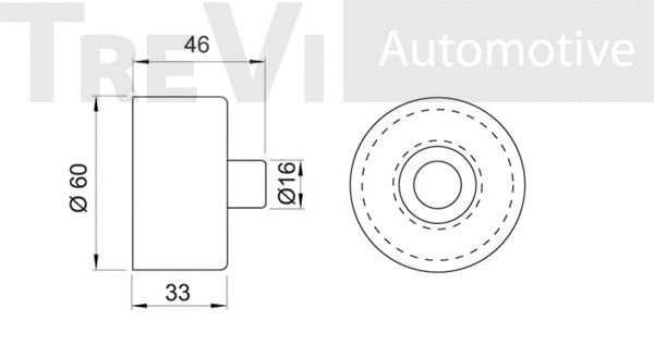 Deflection/Guide Pulley, timing belt