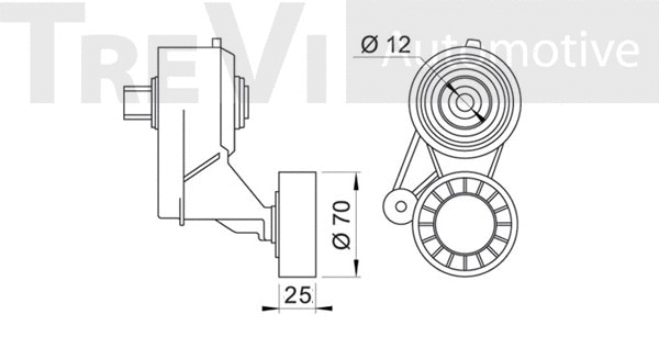 Tensioner Lever, V-ribbed belt