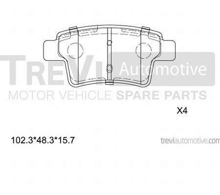 Brake Pad Set, disc brake (PF1333)