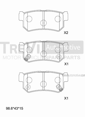 Brake Pad Set, disc brake (PF1318)