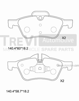 Brake Pad Set, disc brake (PF1134)