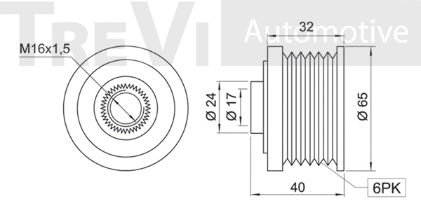 Alternator Freewheel Clutch
