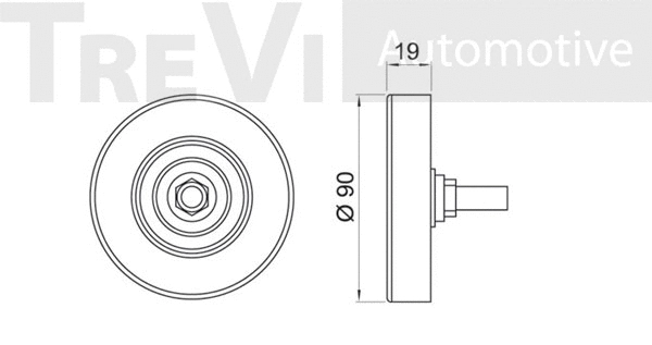Deflection/Guide Pulley, V-ribbed belt