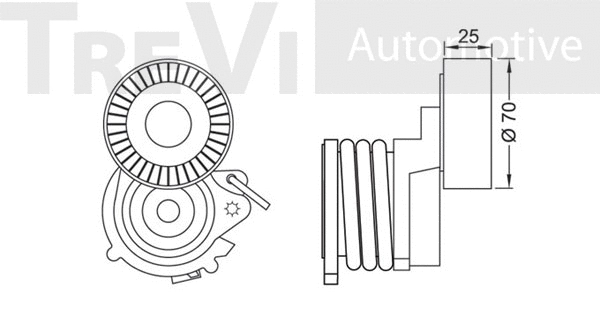 Tensioner Lever, V-ribbed belt