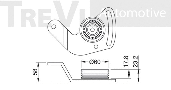 Tensioner Pulley, V-ribbed belt