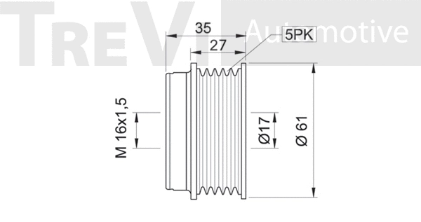 Alternator Freewheel Clutch