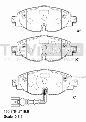Brake Pad Set, disc brake (PF1487)