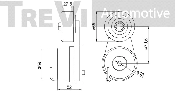 Tensioner Lever, V-ribbed belt
