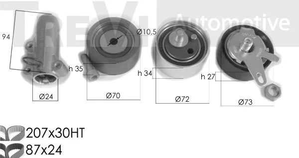 Timing Belt Kit (KD1297)