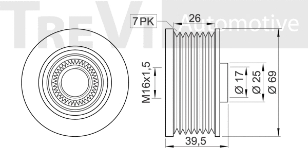 Alternator Freewheel Clutch