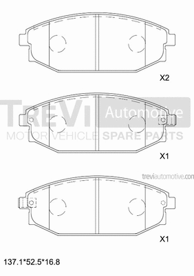 Brake Pad Set, disc brake (PF1221)
