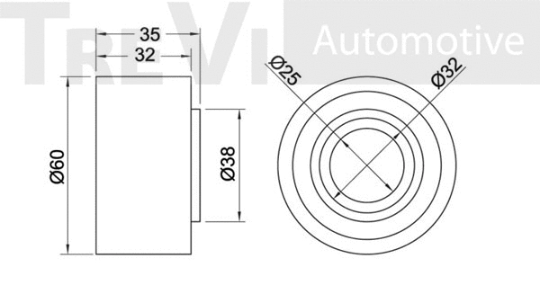Deflection/Guide Pulley, timing belt